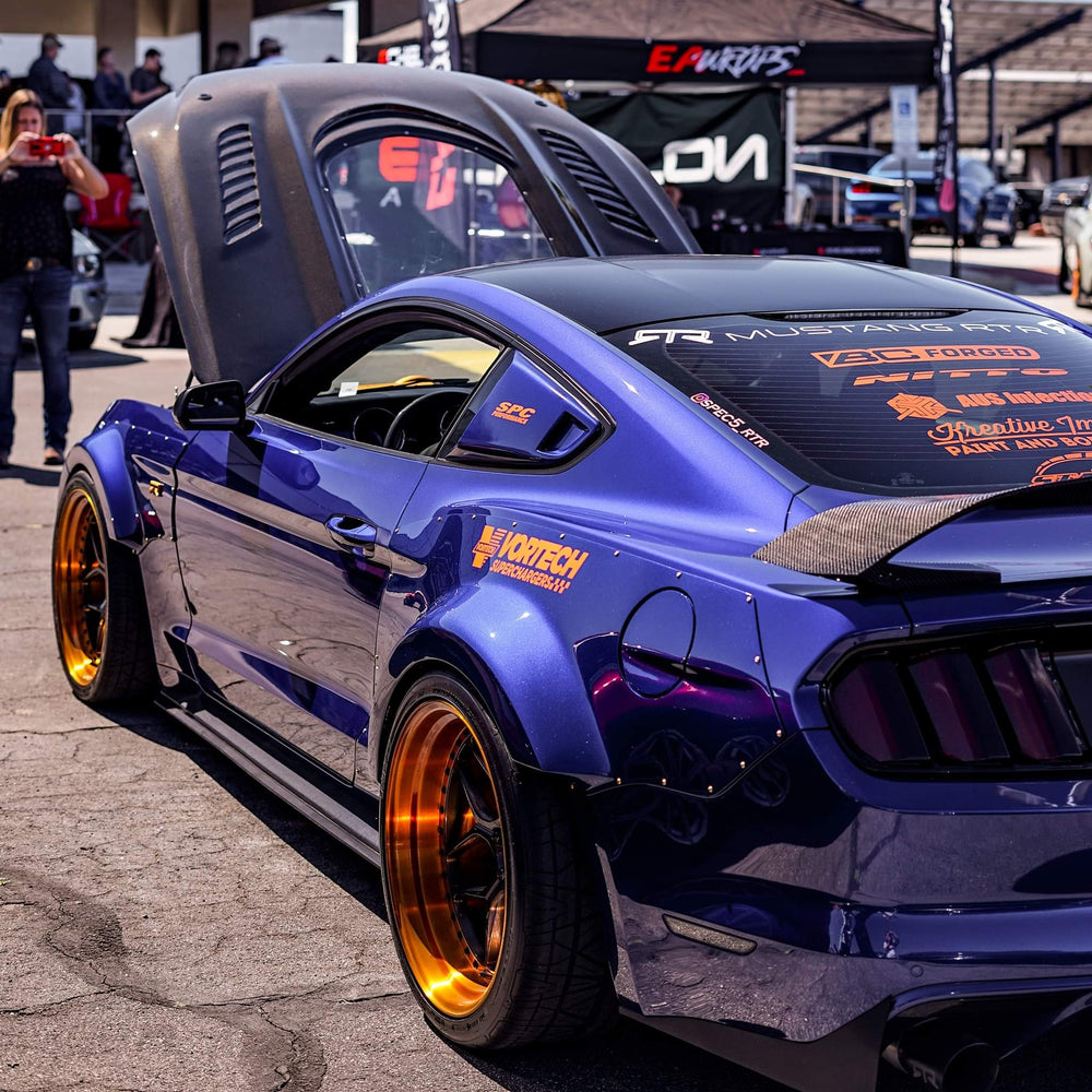 CMST Carbon Fiber Glass Transparent Hood for Ford Mustang S550.1 2015- 2017