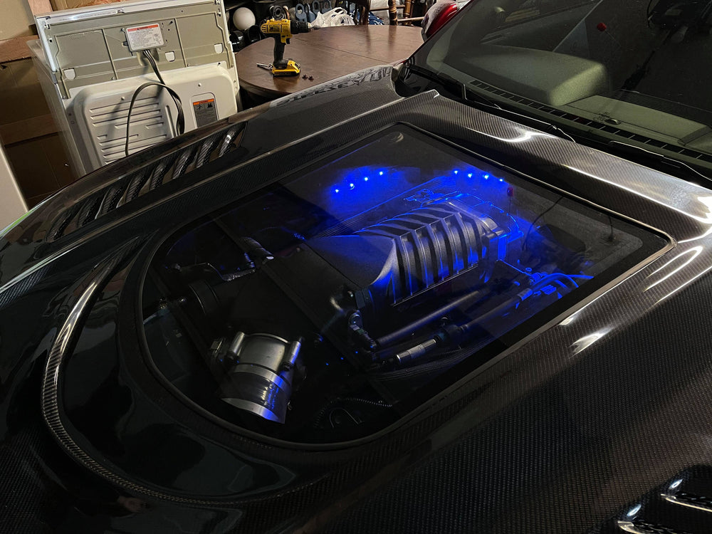 CMST Carbon Fiber Glass Transparent Hood for Ford Mustang S550.1 2015- 2017