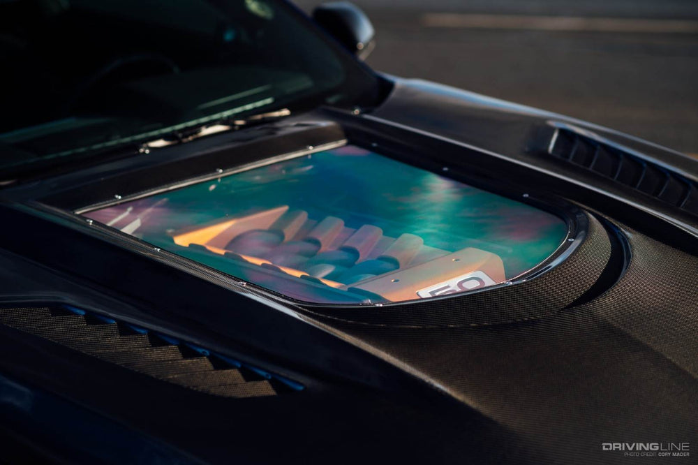 CMST Carbon Fiber Glass Transparent Hood for Ford Mustang S550.1 2015- 2017