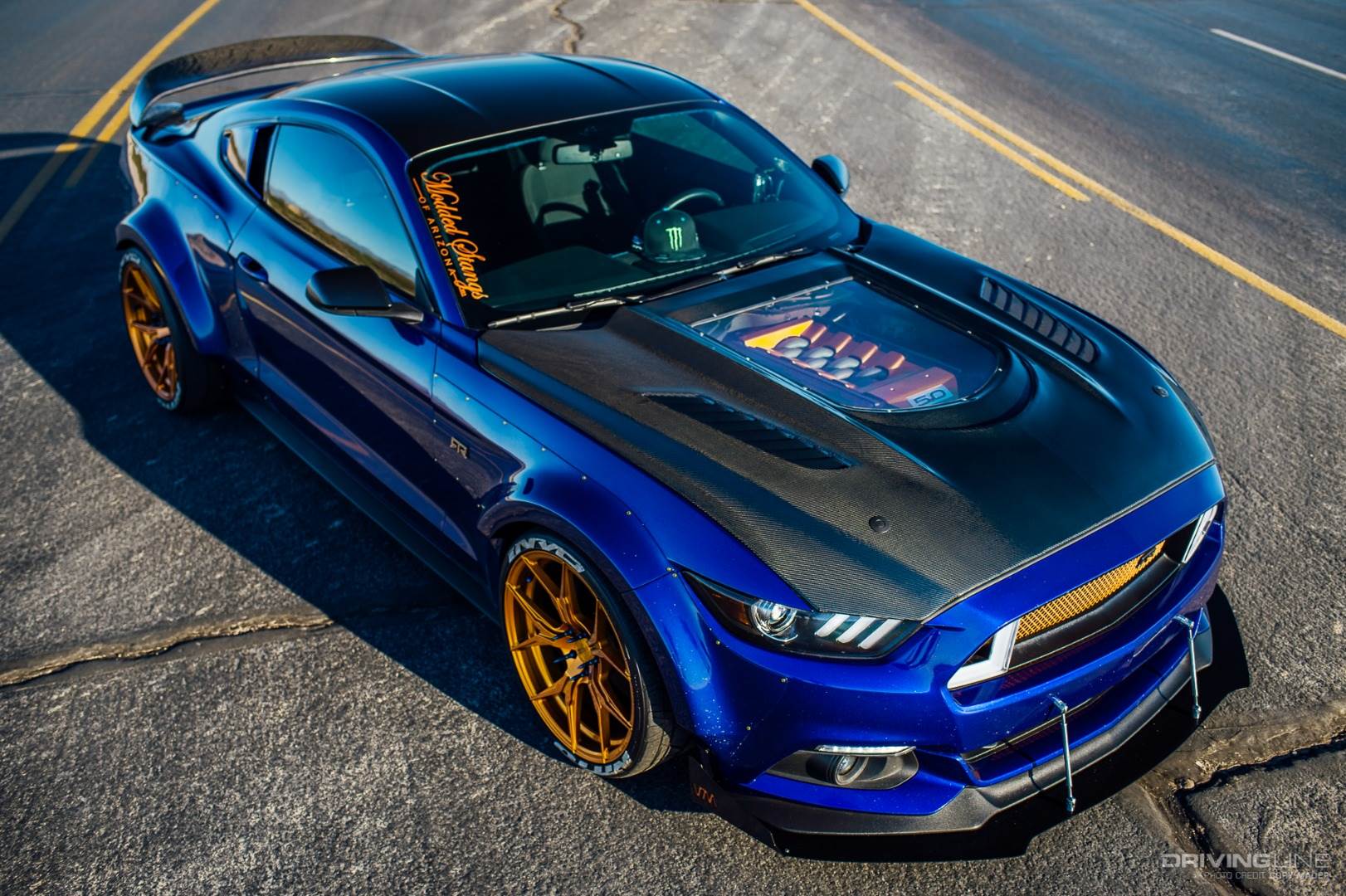 CMST Carbon Fiber Glass Transparent Hood for Ford Mustang S550.1 2015- 2017