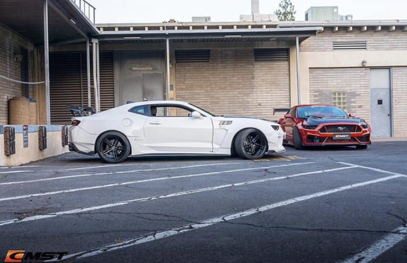 CMST Carbon Fiber Side Skirts for Ford Mustang S550.1 2015- 2017