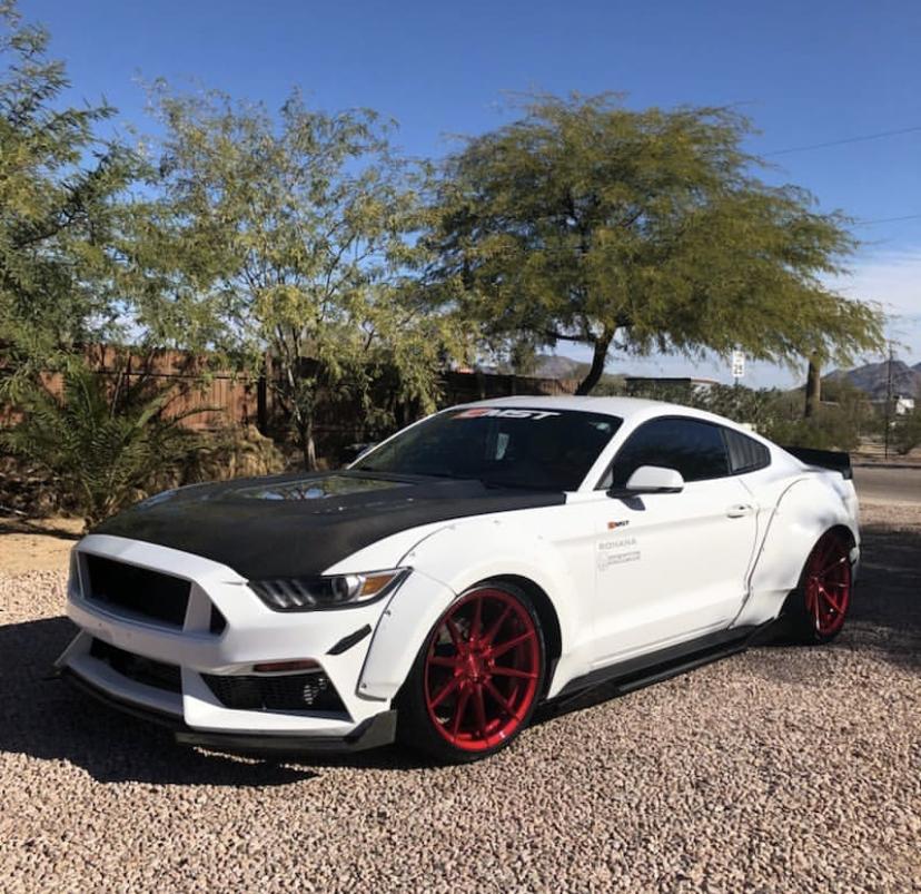 CMST Carbon Fiber Side Skirts for Ford Mustang S550.1 2015- 2017