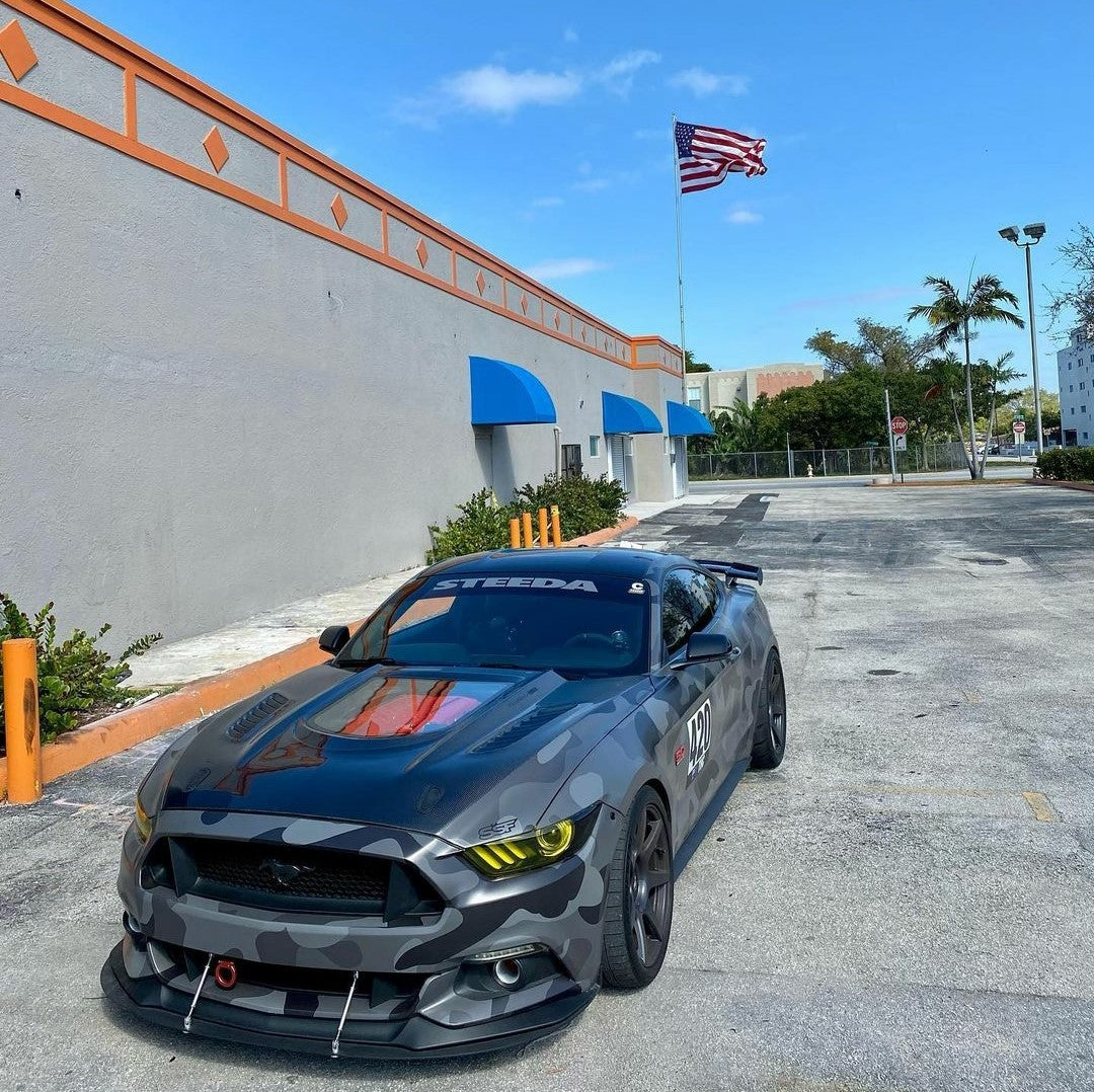 CMST Carbon Fiber Glass Transparent Hood for Ford Mustang S550.1 2015- 2017