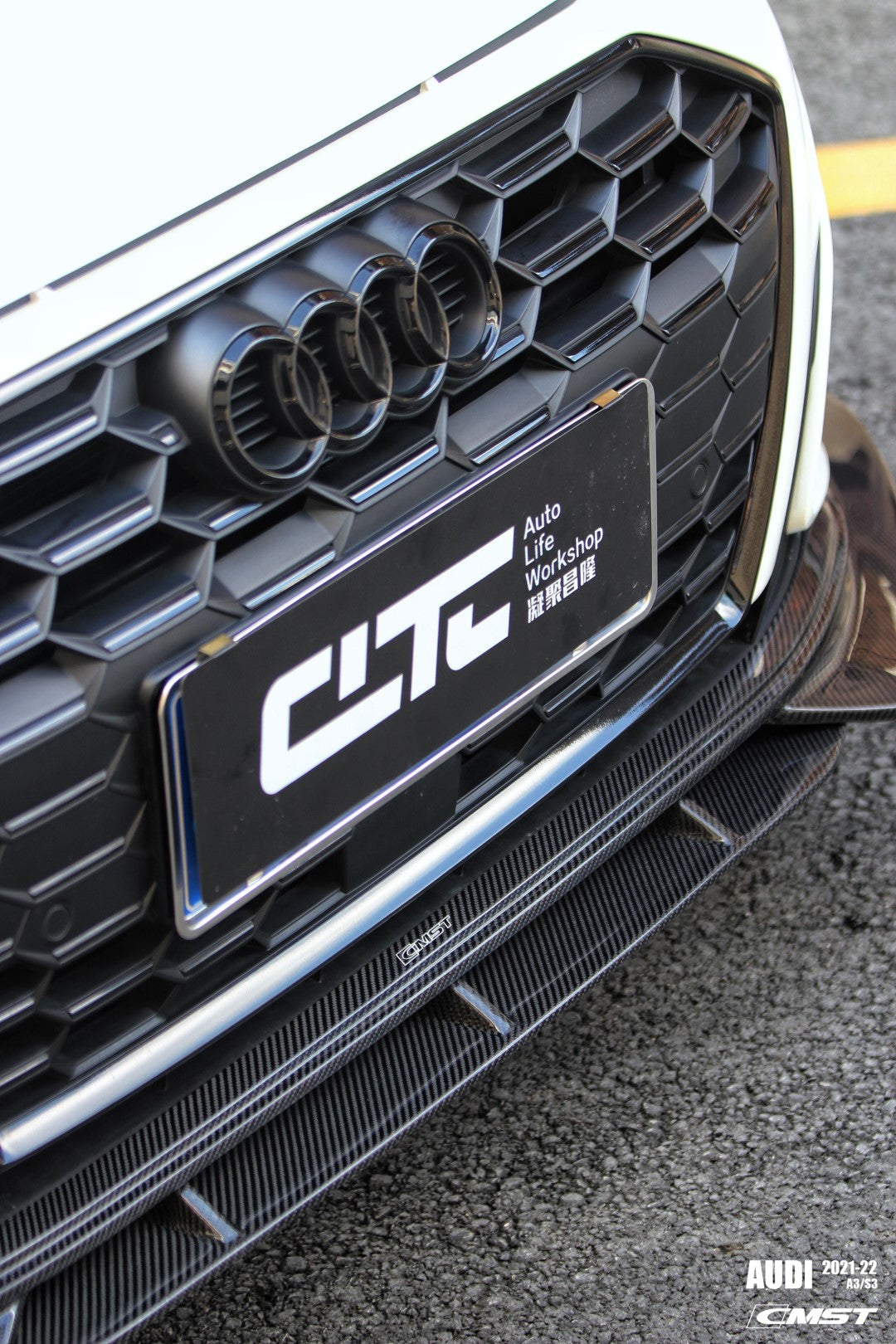 CMST Carbon Fiber Front Lip Splitter for Audi S3 A3 8Y 2021-ON