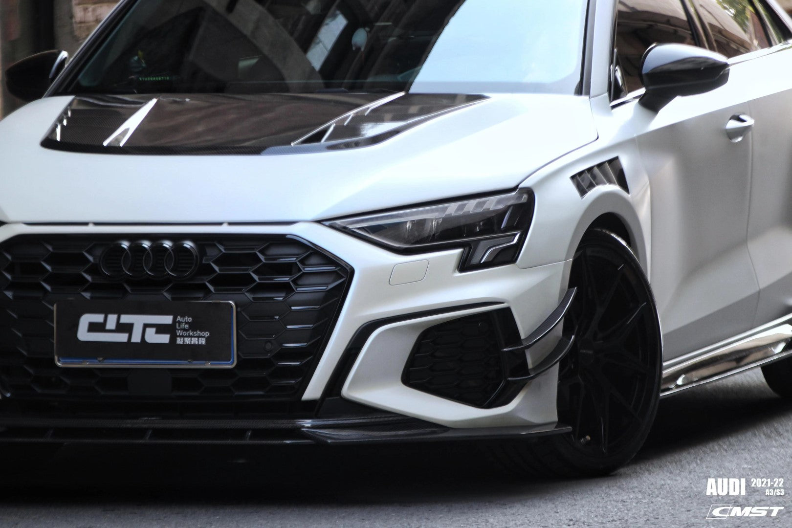 CMST Carbon Fiber Front Lip Splitter for Audi S3 A3 8Y 2021-ON