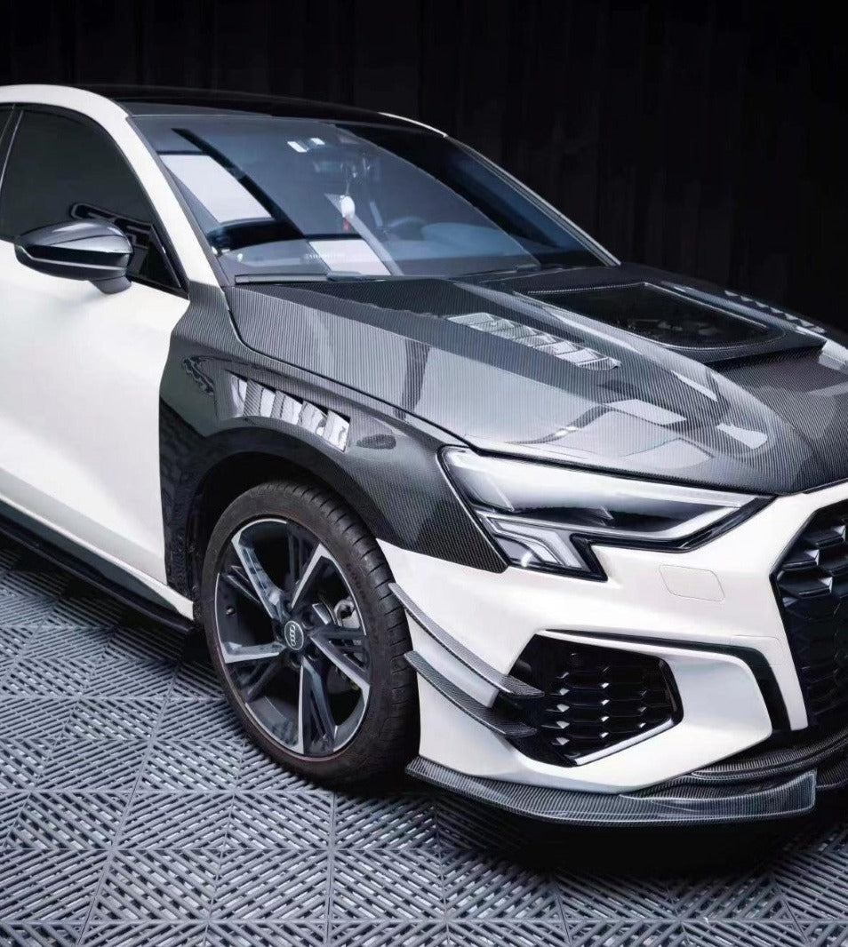 CMST Pre-preg Carbon Fiber Front Fenders Replacement for Audi S3 A3 8Y 2021-ON