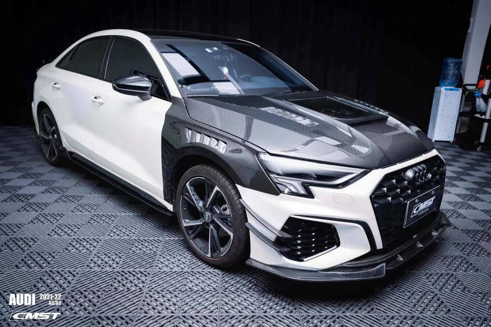 CMST Carbon Fiber Front Lip Splitter for Audi S3 A3 8Y 2021-ON