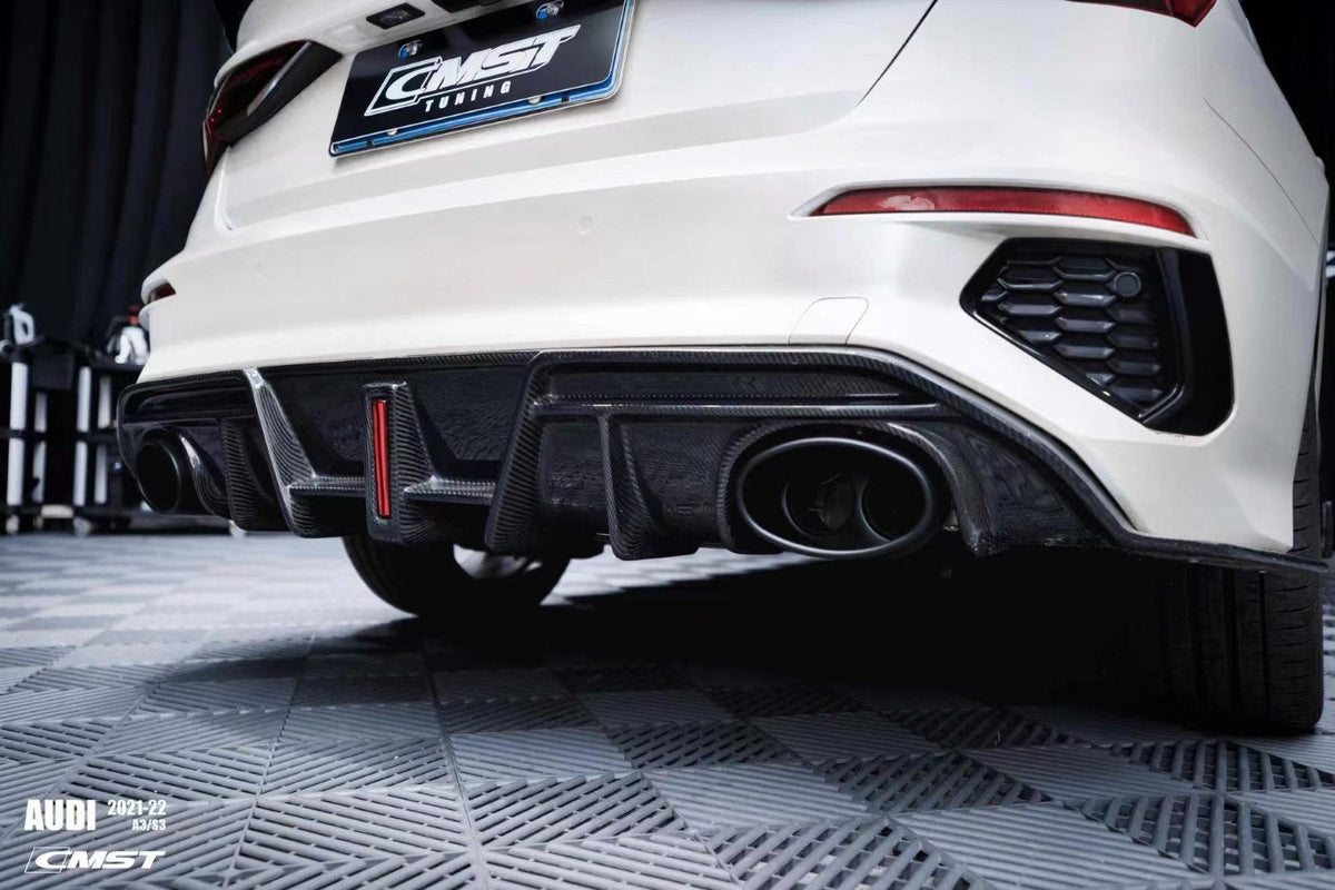 CMST Carbon Fiber Rear Diffuser for Audi S3 A3 8Y 2021-ON