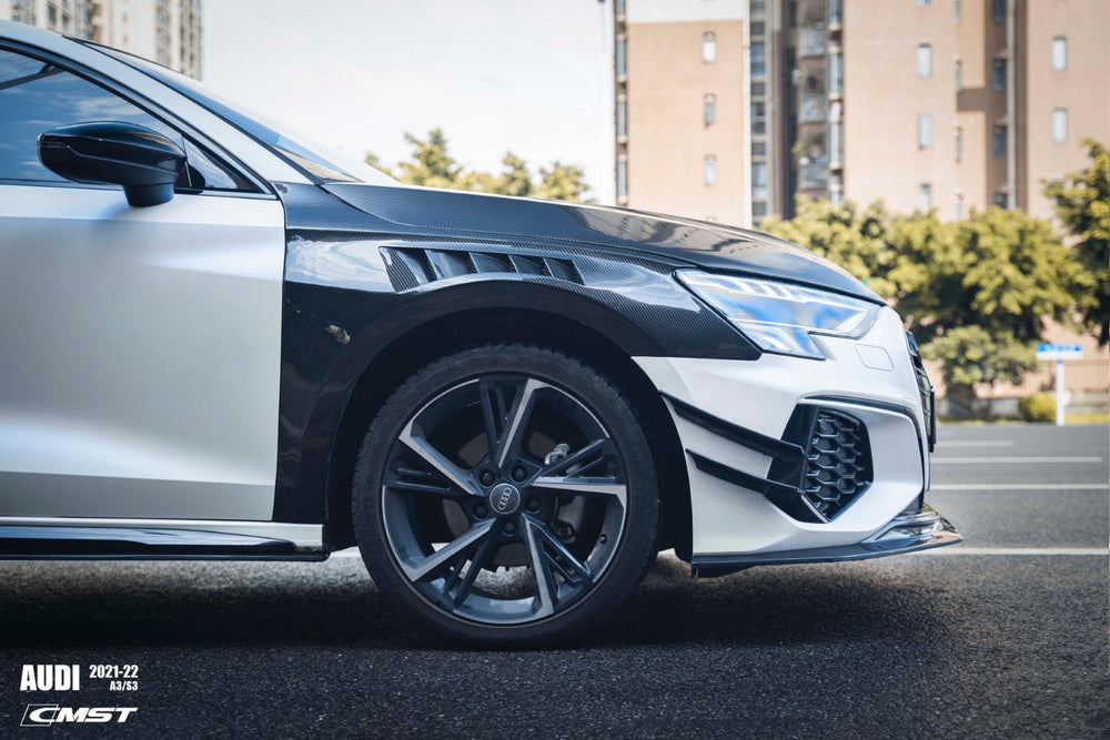 CMST Pre-preg Carbon Fiber Front Fenders Replacement for Audi S3 A3 8Y 2021-ON