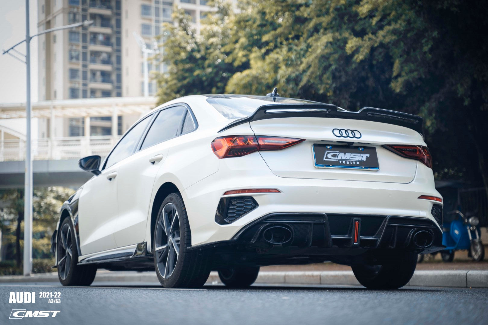 CMST Carbon Fiber Rear Spoiler V1 for Audi RS3 S3 A3 8Y 2021-ON