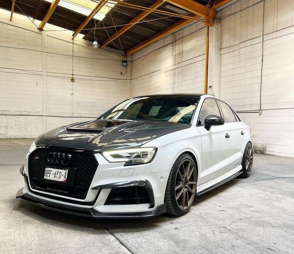 CMST Glass Transparent Carbon Fiber Hood Bonnet Ver.3 for Audi RS3 2018-2020 & 2014-2020 A3 & A3 S Line & S3