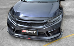 CMST Carbon Fiber Front Bumper & Front Lip for Tuning Honda Honda 10th Gen Civic