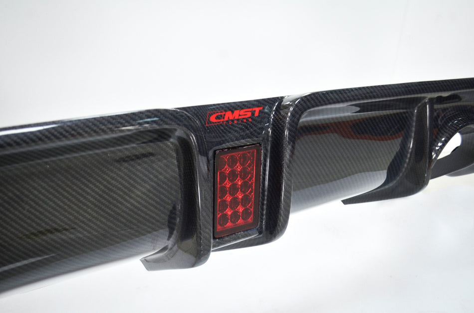 CMST Carbon Fiber Rear Diffuser for Honda 10th Gen Civic Sedan Dual Exit