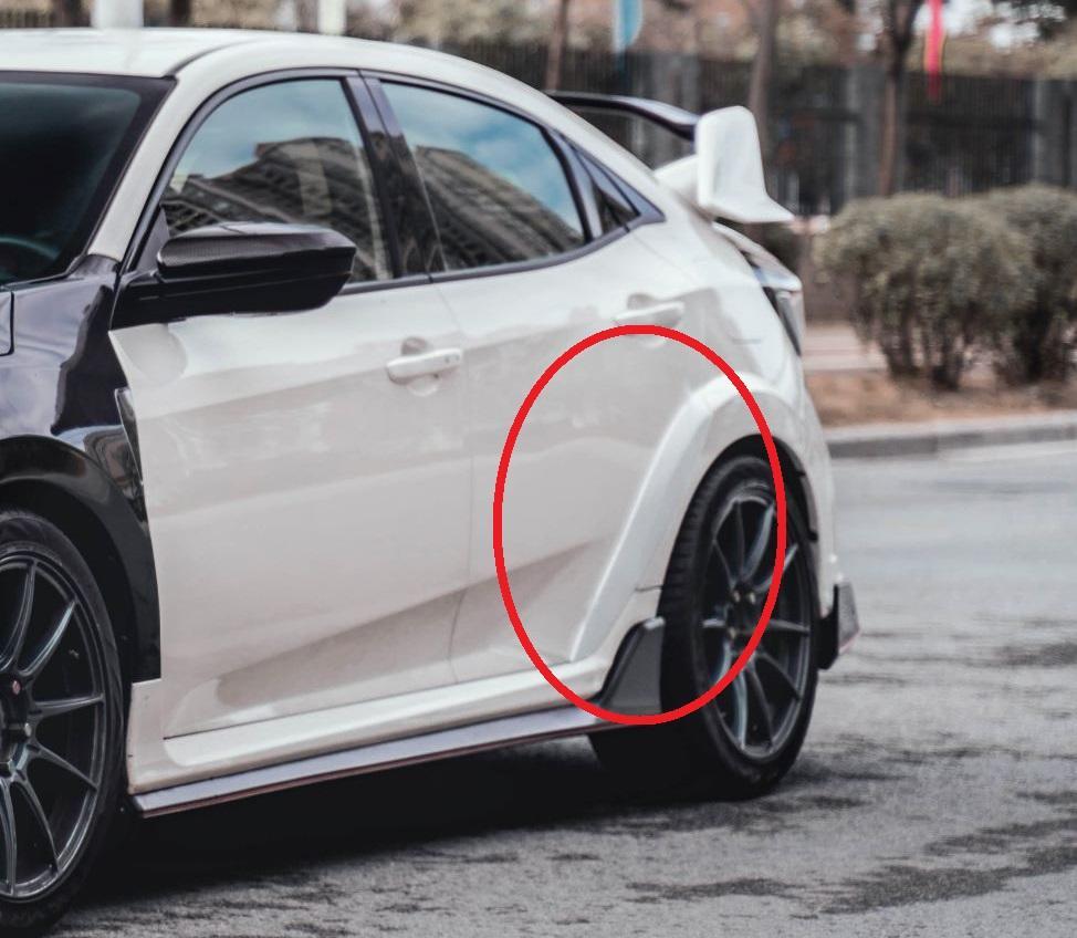 Fk8 Rear Fender CMST Carbon Fiber Rear Fender Trim for Honda FK8 Civic Type-R (2017-ON ...