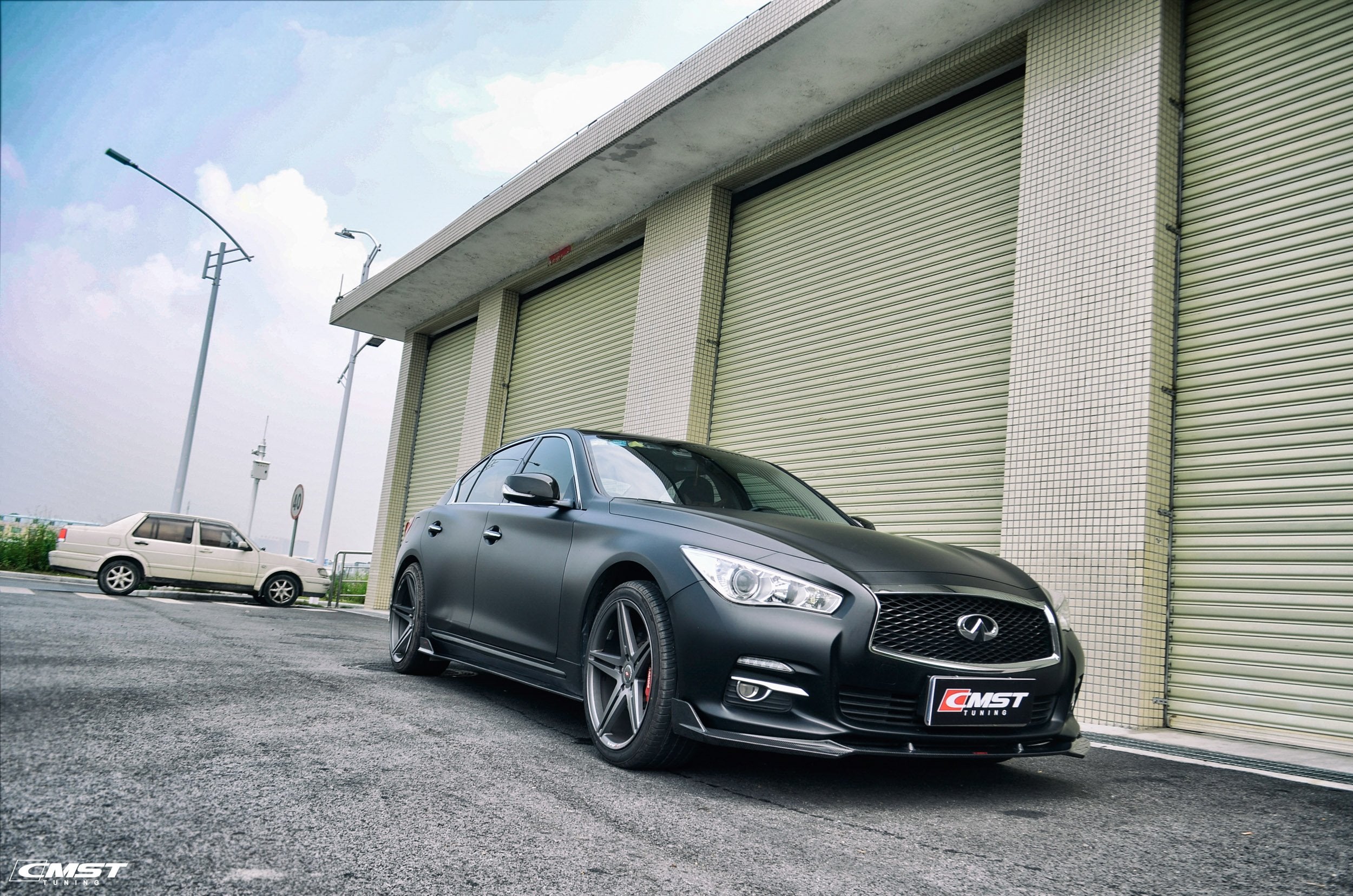 CMST Carbon Fiber Side Skirts for Infiniti Q50 2014-2022
