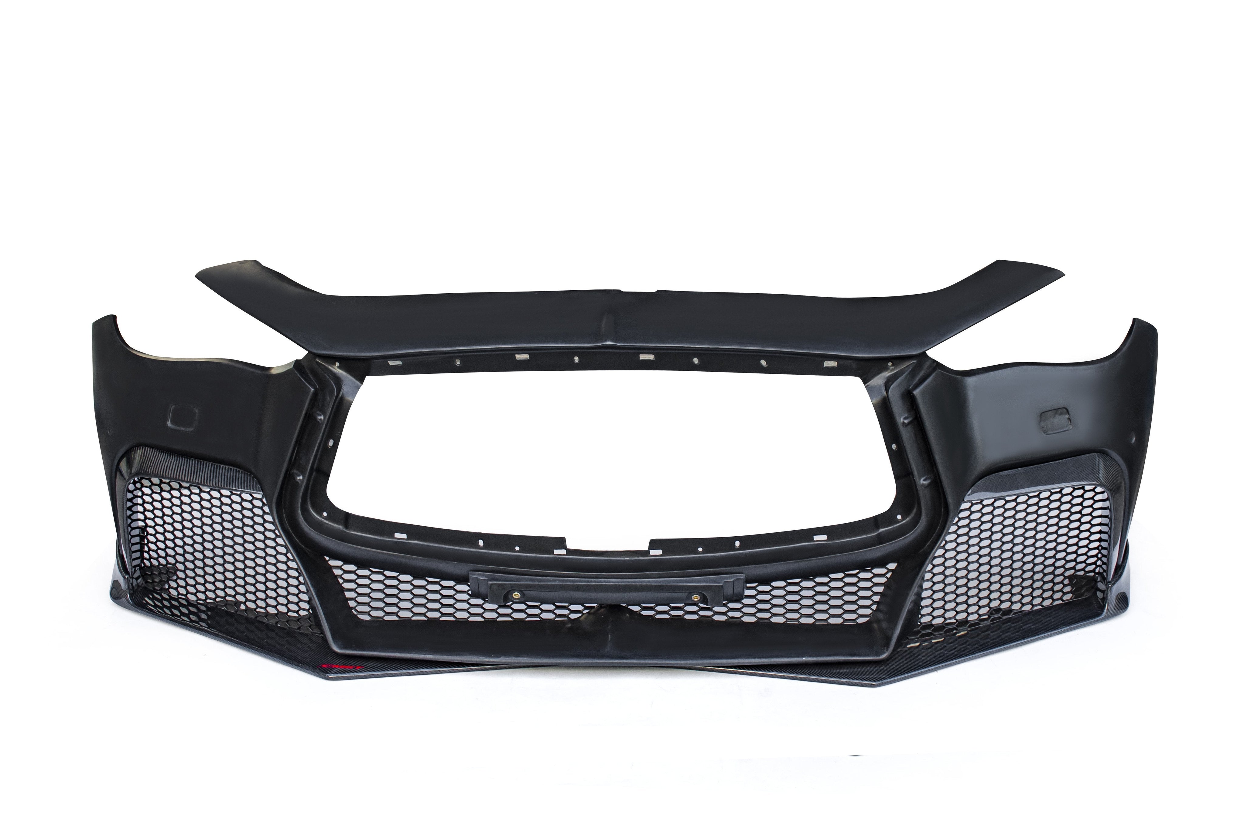 CMST Carbon Fiber Front Bumper & Front Lip for Infiniti Q60 to Project Black S concept 2017-2022