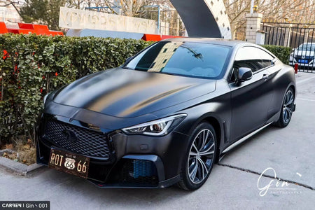 CMST Carbon Fiber Front Bumper & Front Lip for Infiniti Q60 to Project Black S concept 2017-2022