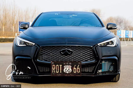 CMST Carbon Fiber Front Bumper & Front Lip for Infiniti Q60 to Project Black S concept 2017-2022