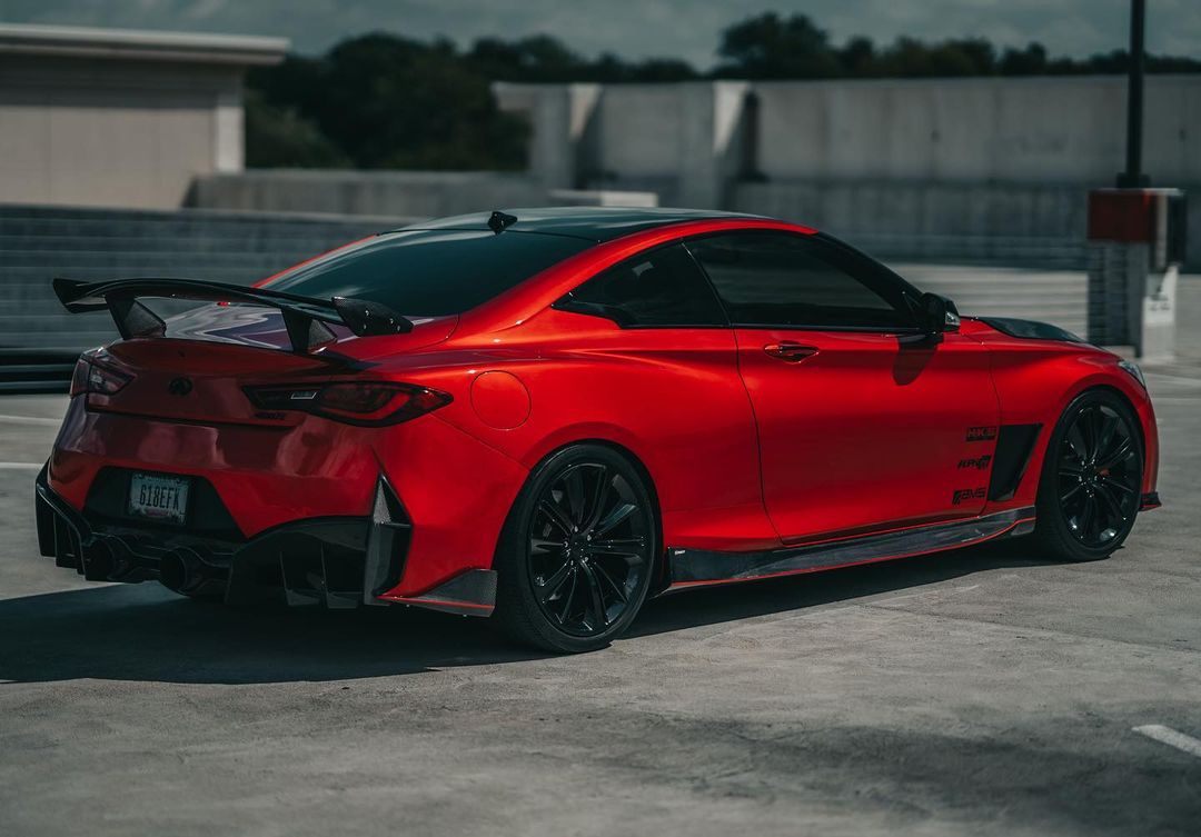 CMST Carbon Fiber Rear Bumper & Diffuser for Infiniti Q60 to Project Black S concept 2017-2022