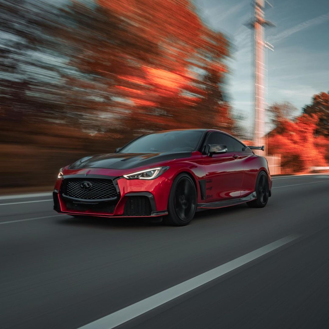 CMST Carbon Fiber Front Bumper & Front Lip for Infiniti Q60 to Project Black S concept 2017-2022