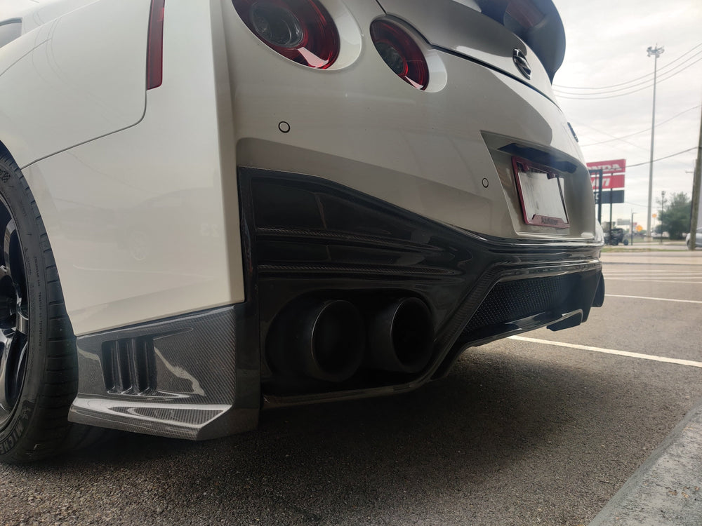 CMST Nismo Style Polypropylene Rear Bumper & Carbon Fiber Rear Diffuser for Nissan GTR GT-R R35 2008-ON