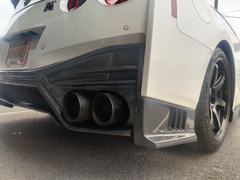 CMST Nismo Style Polypropylene Rear Bumper & Carbon Fiber Rear Diffuser for Nissan GTR GT-R R35 2008-ON