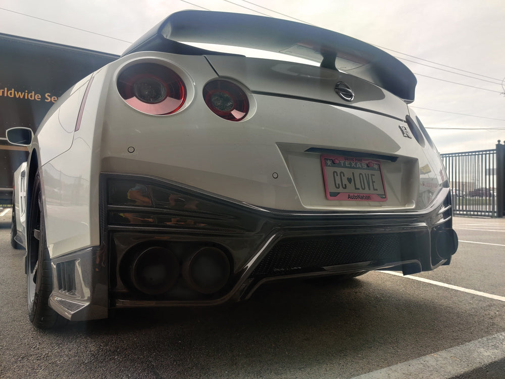 Polypro Diffuser CMST Nismo Style Polypropylene Rear Bumper & Carbon Fiber Rear Diffuse ...