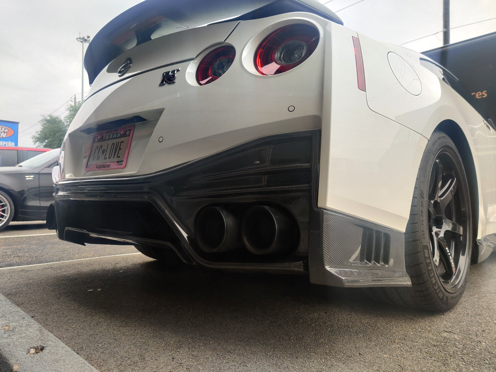 CMST Nismo Style Polypropylene Rear Bumper & Carbon Fiber Rear Diffuser for Nissan GTR GT-R R35 2008-ON