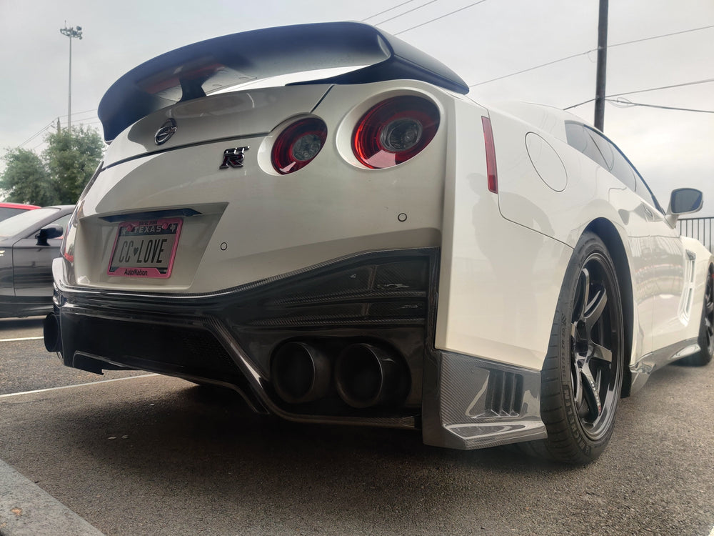 CMST Nismo Style Polypropylene Rear Bumper & Carbon Fiber Rear Diffuser for Nissan GTR GT-R R35 2008-ON