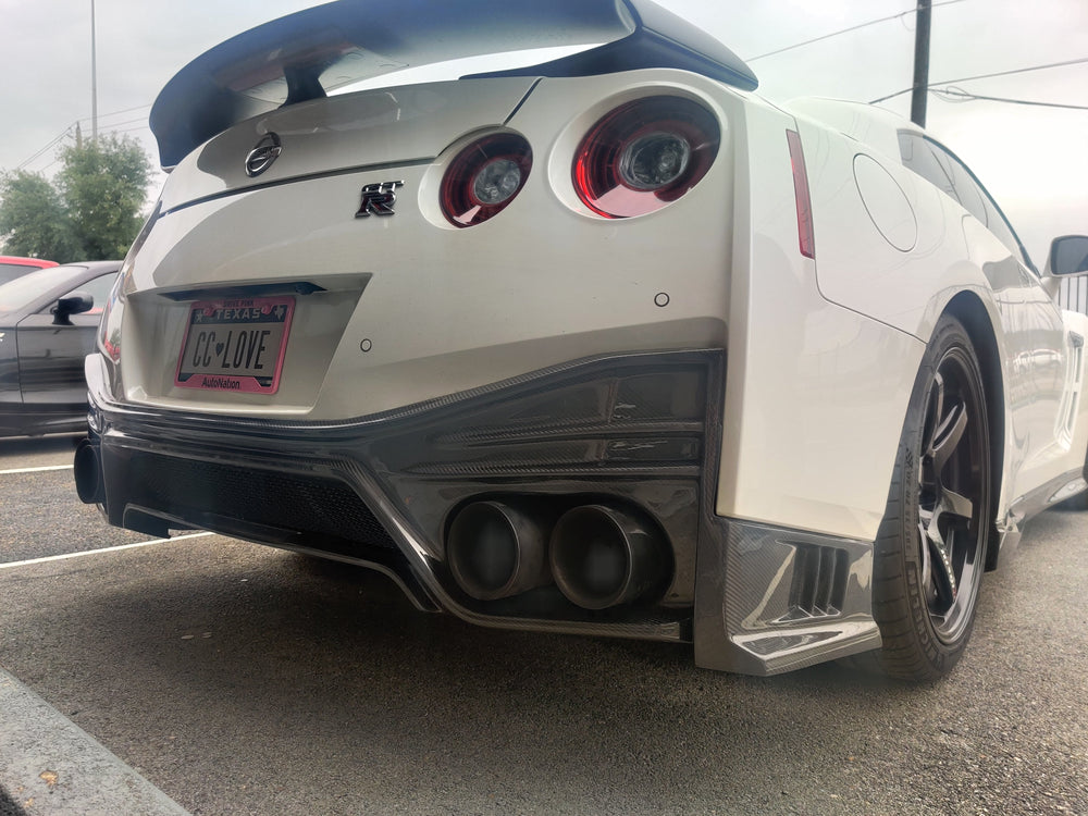 CMST Nismo Style Polypropylene Rear Bumper & Carbon Fiber Rear Diffuser for Nissan GTR GT-R R35 2008-ON