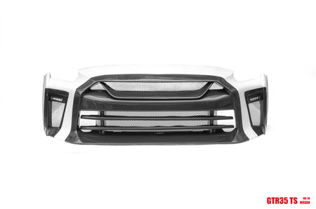 TS Style Front Bumper & Front Lip for Nissan GTR GT-R R35 2008-2022