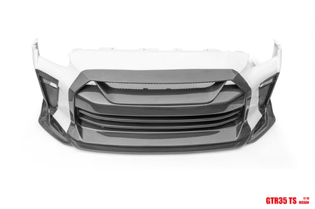 TS Style Front Bumper & Front Lip for Nissan GTR GT-R R35 2008-2022