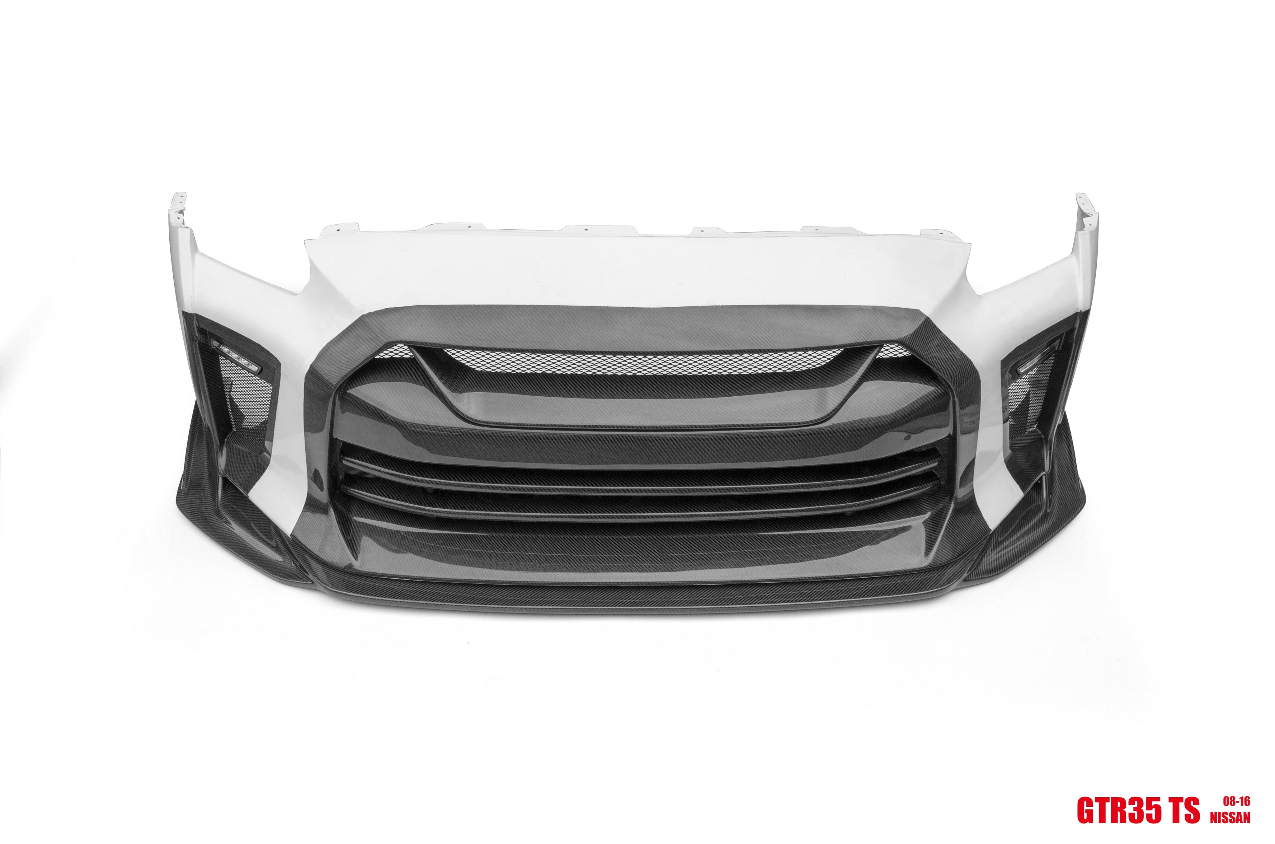 TS Style Front Bumper & Front Lip for Nissan GTR GT-R R35 2008-2022