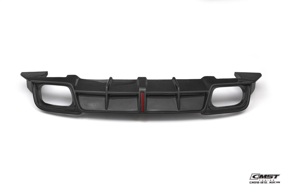 Macan Rear Diff CMST Pre-preg Carbon Fiber Rear Diffuser for Porsche Macan & Macan S ...