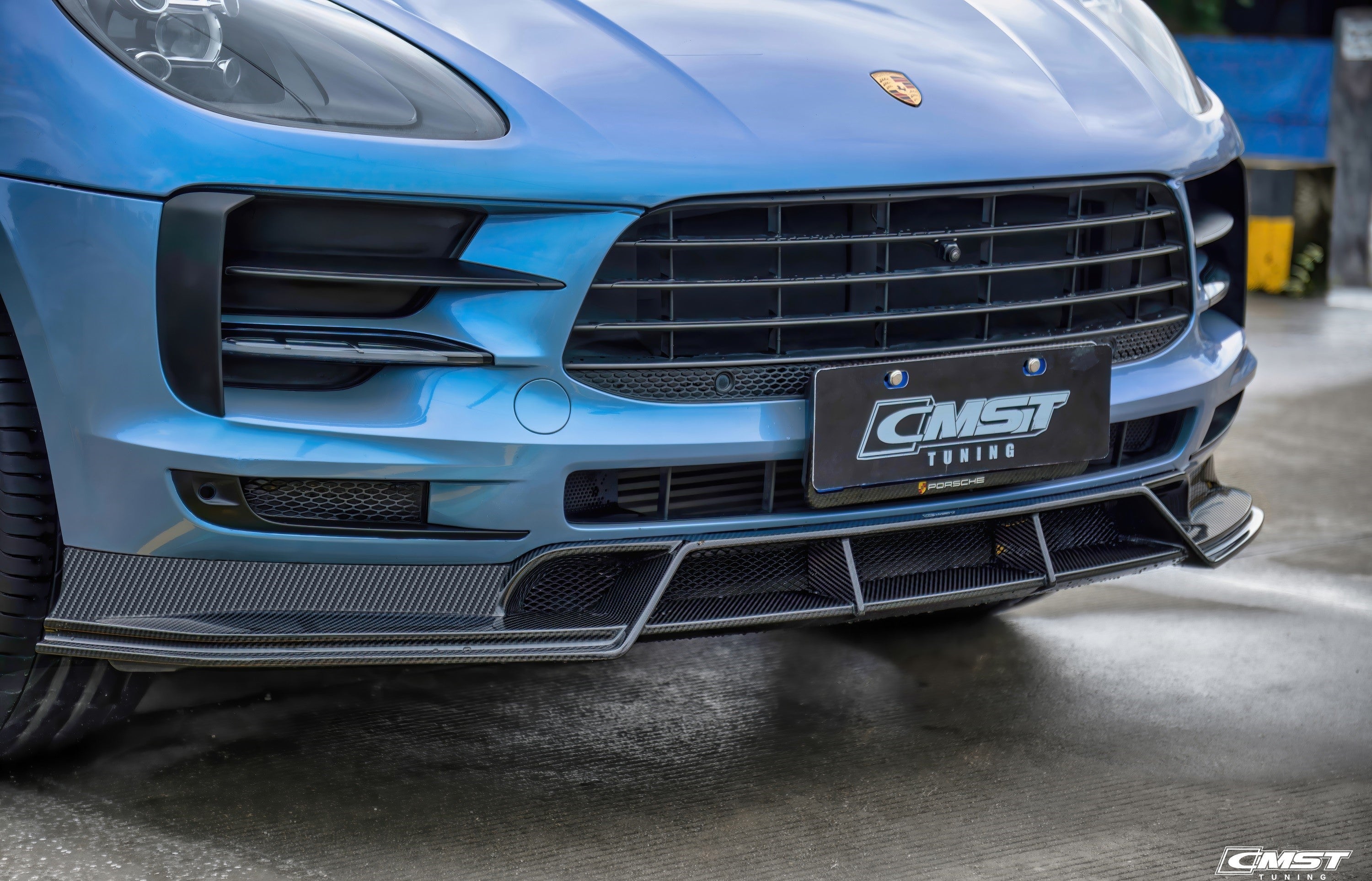 CMST Pre-preg Carbon Fiber Front Lip for Porsche Macan & Macan S 2019-2021