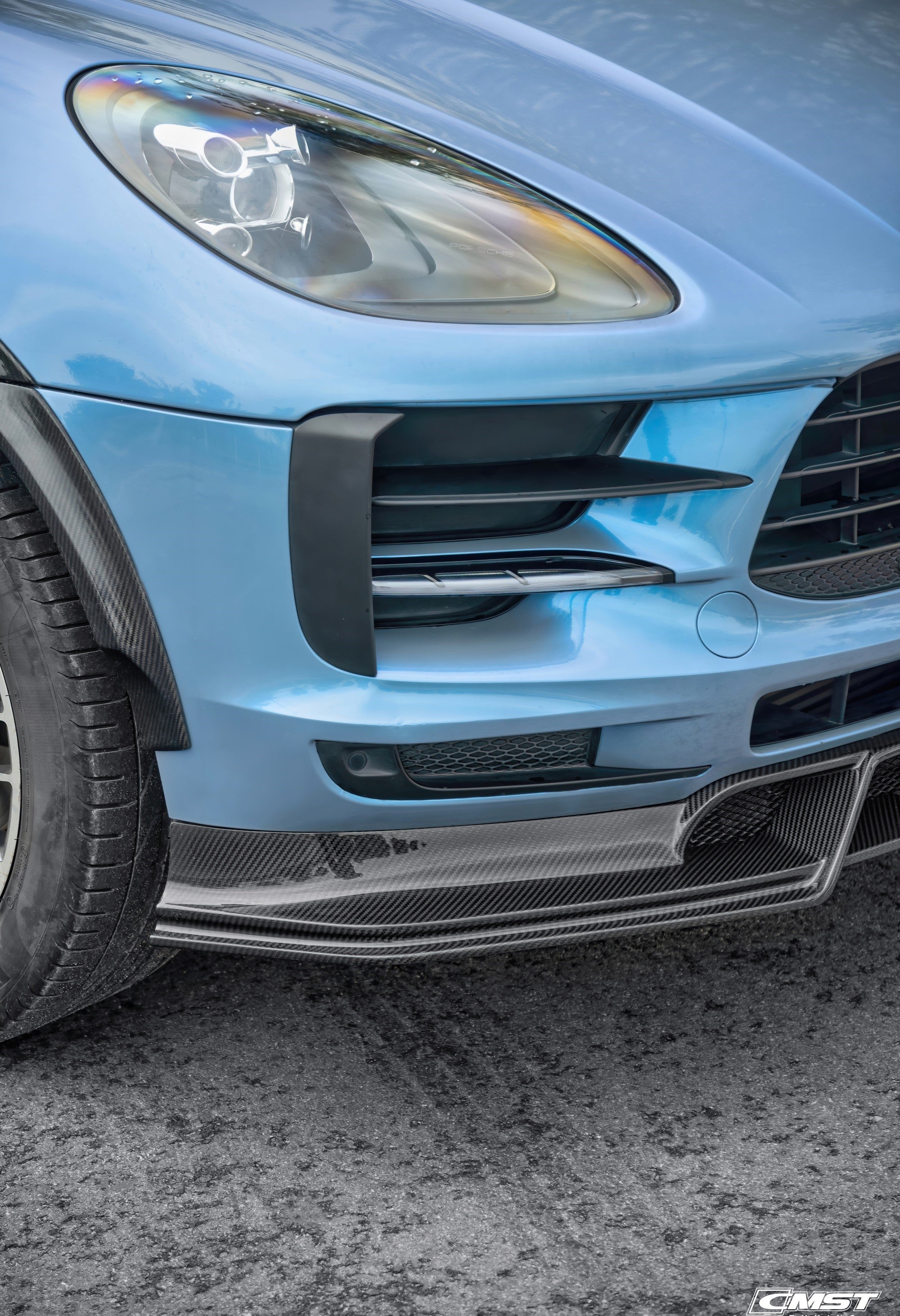 CMST Pre-preg Carbon Fiber Front Lip for Porsche Macan & Macan S 2019-2021