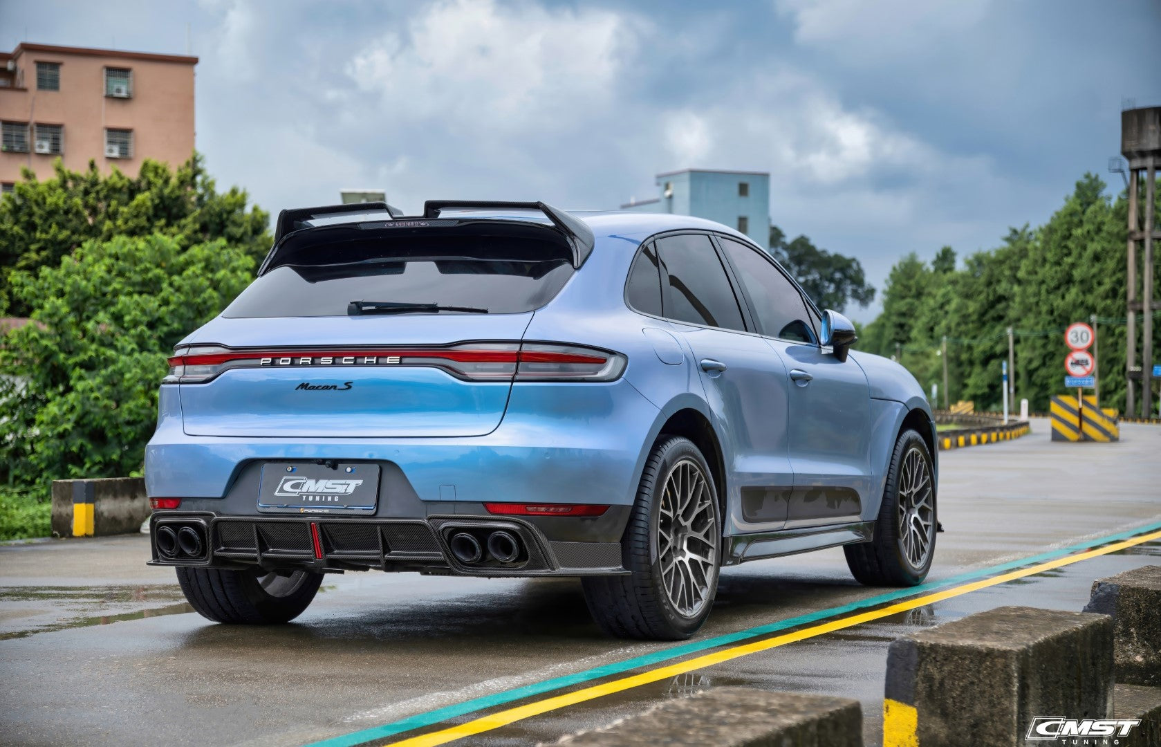 CMST Pre-preg Carbon Fiber Rear Diffuser for Porsche Macan & Macan S 2019-2021