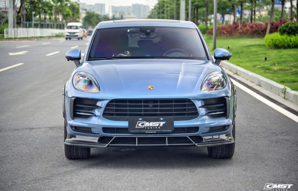 CMST Pre-preg Carbon Fiber Front Lip for Porsche Macan & Macan S 2019-2021