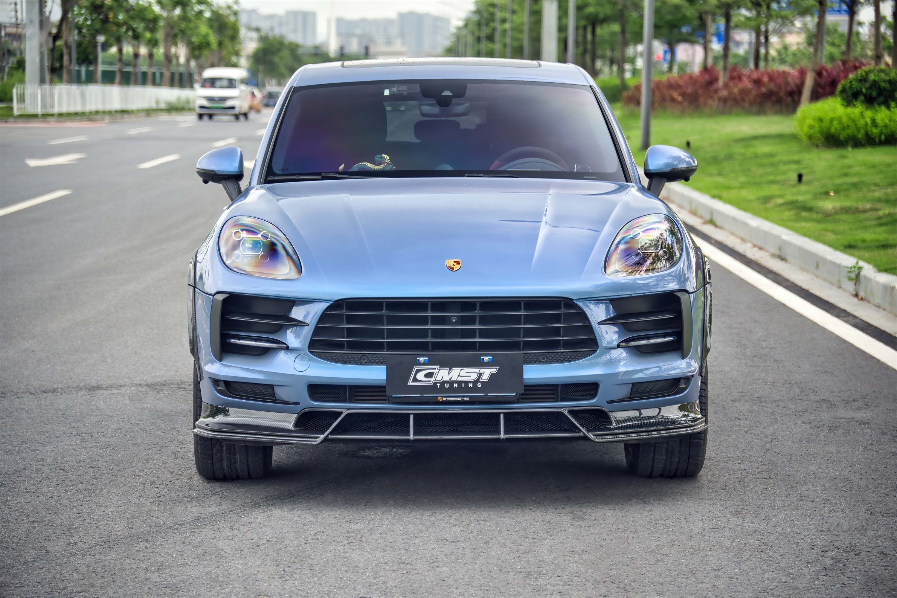 CMST Pre-preg Carbon Fiber Front Lip for Porsche Macan & Macan S 2019-2021