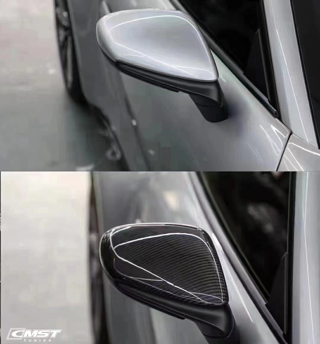 CMST Pre-preg Carbon Fiber Mirror Cap Replacement for Porsche 911 992 & Taycan