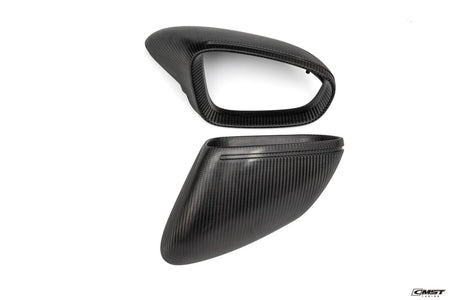 CMST Pre-preg Carbon Fiber Mirror Cap Replacement for Porsche 911 992 & Taycan