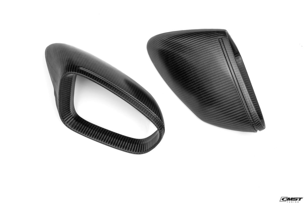 CMST Pre-preg Carbon Fiber Mirror Cap Replacement for Porsche 911 992 & Taycan