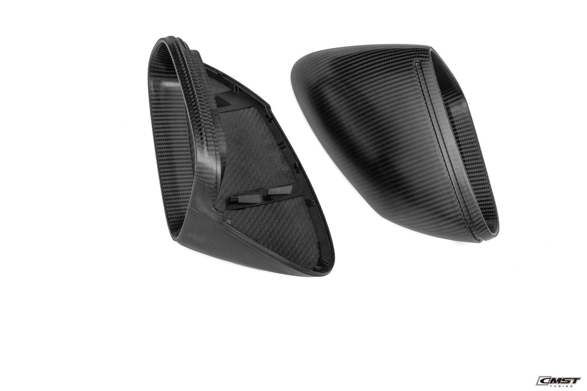 CMST Pre-preg Carbon Fiber Mirror Cap Replacement for Porsche 911 992 & Taycan