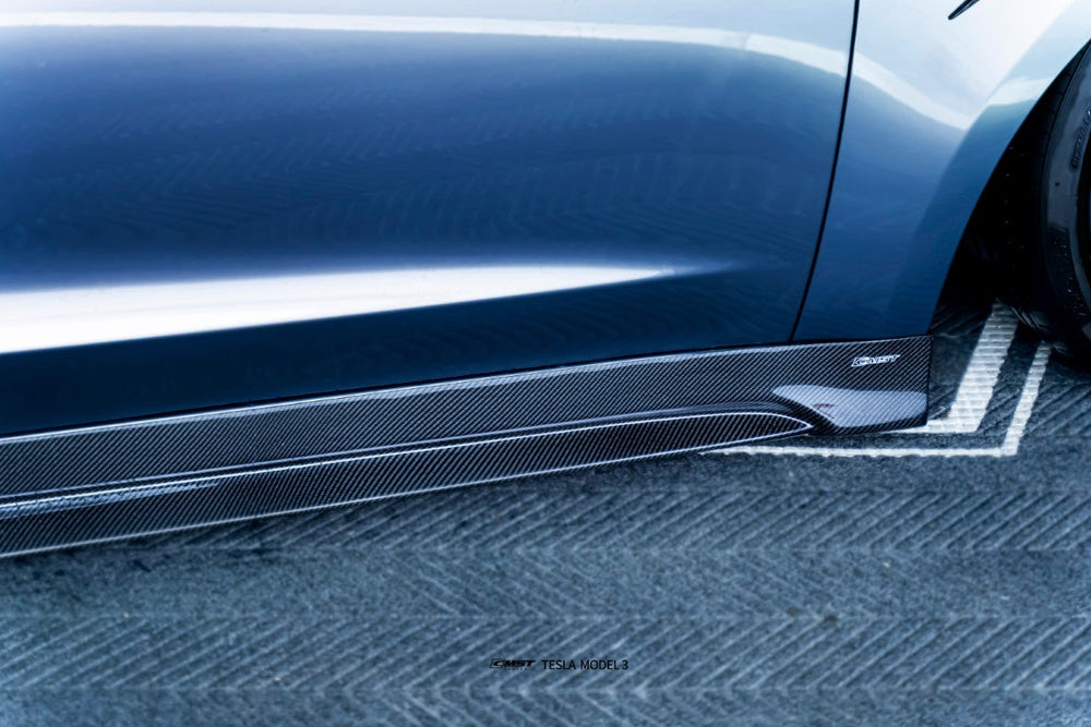CMST Carbon Fiber V2 Side Skirts for Tesla Model 3 Highland 2024-ON