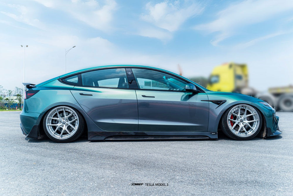 CMST Carbon Fiber V2 Side Skirts for Tesla Model 3 Highland 2024-ON