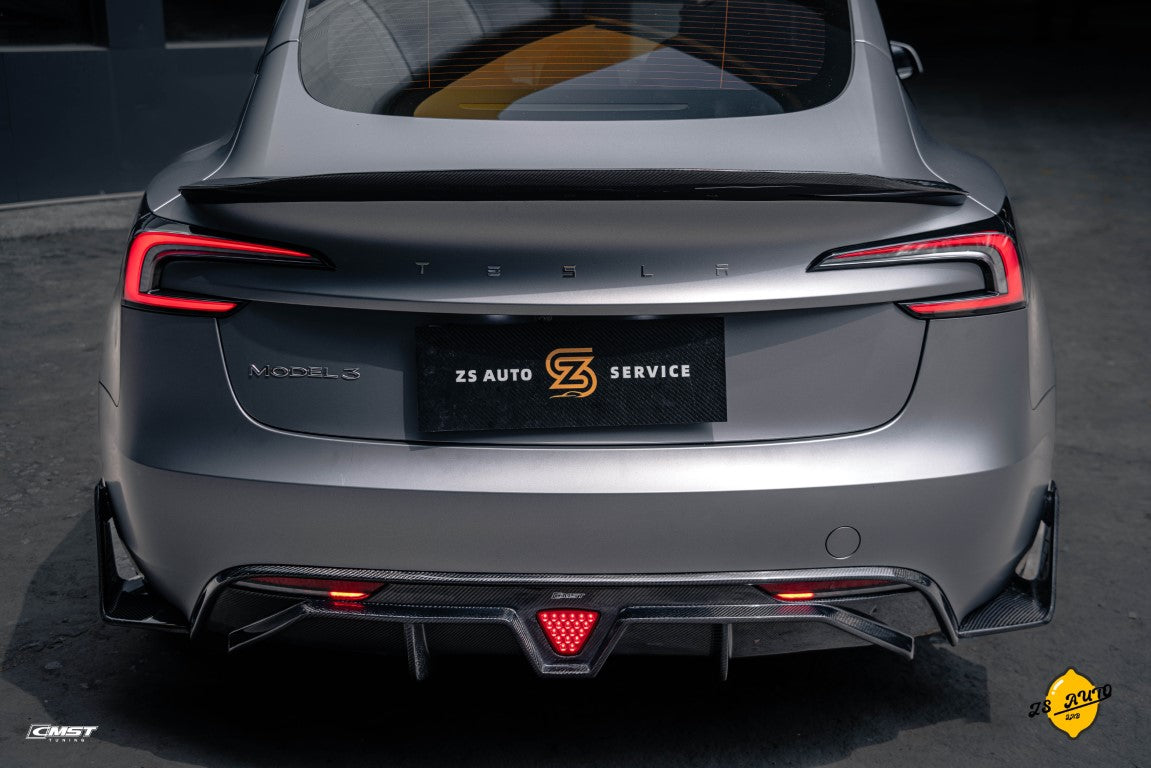 CMST Carbon Fiber V3 Rear Spoiler for Tesla Model 3 Highland 2024-ON