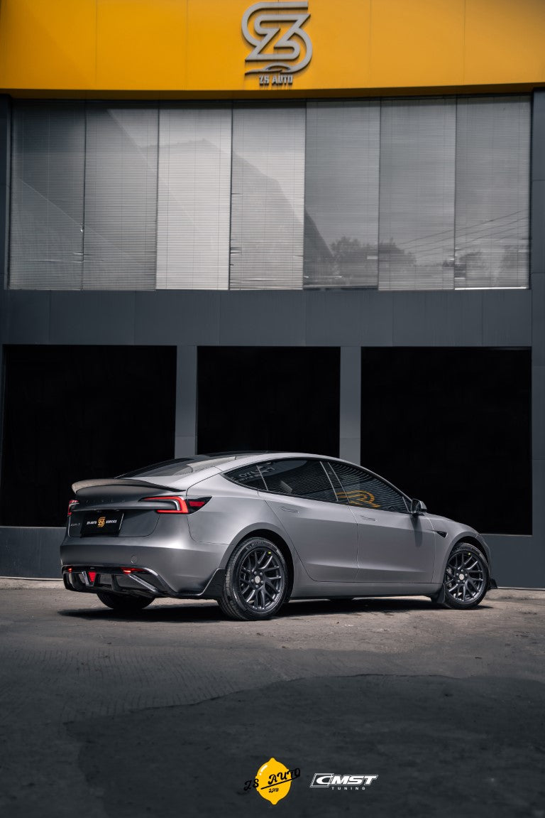 CMST Carbon Fiber Rear Diffuser & Canards for Tesla Model 3 2024-ON