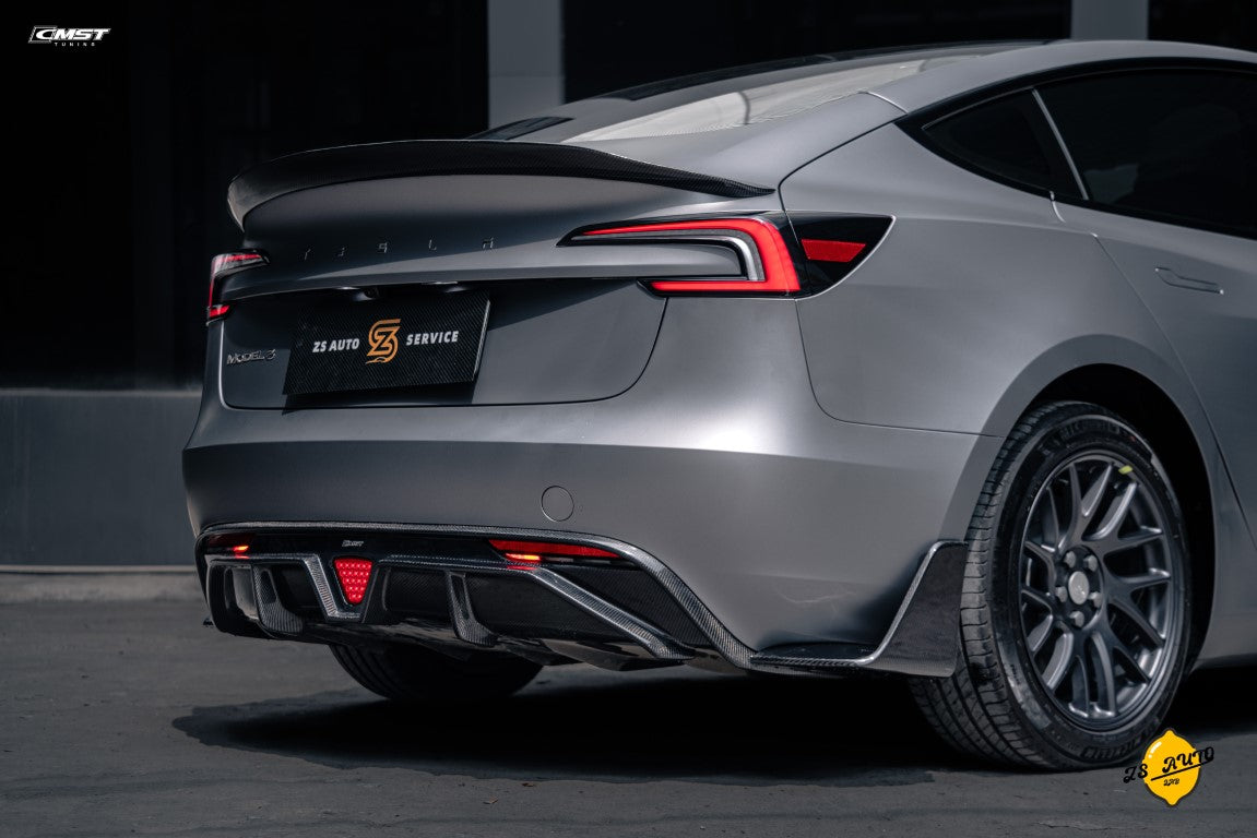 CMST Carbon Fiber V3 Rear Spoiler for Tesla Model 3 Highland 2024-ON