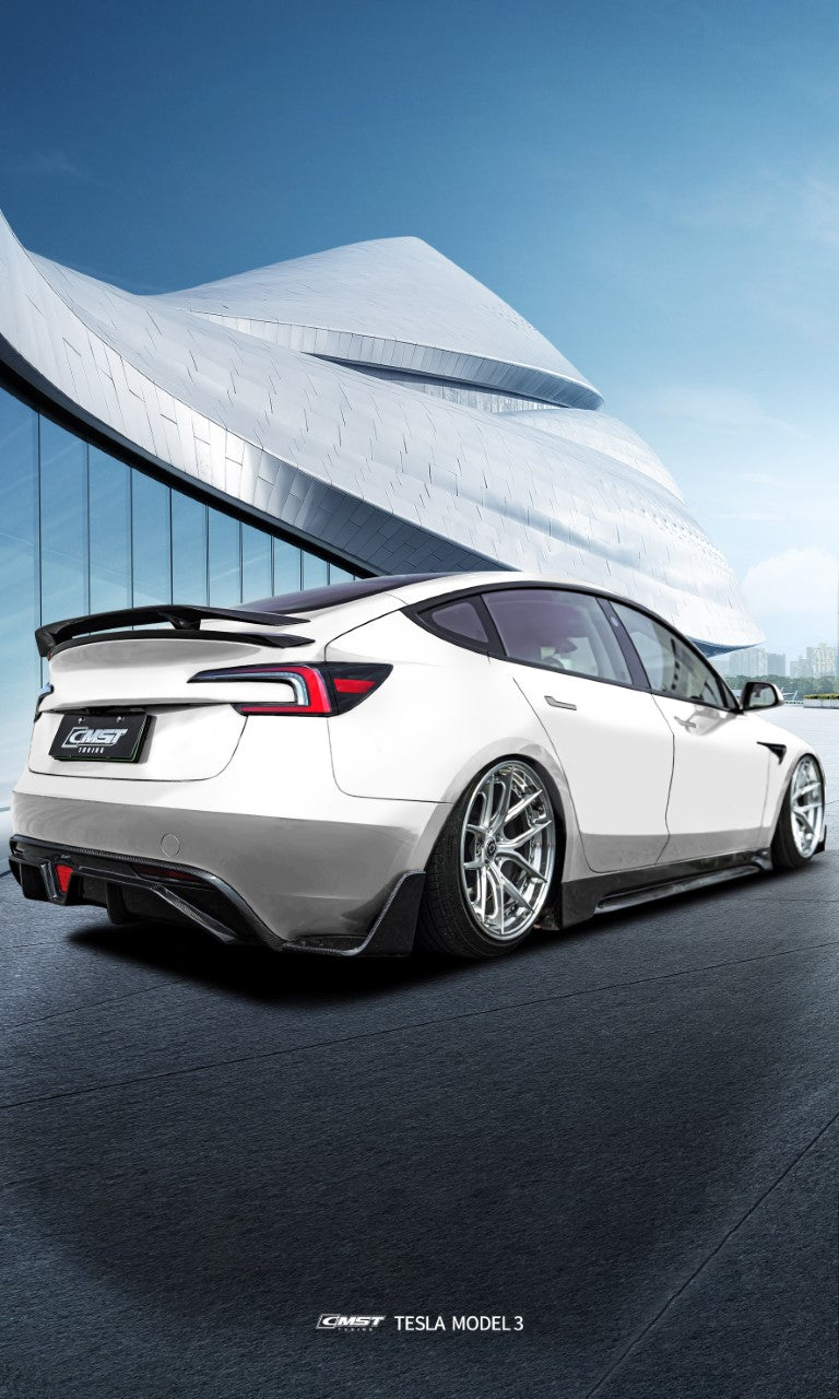 CMST Carbon Fiber Side Skirts Ver.1 for Tesla Model 3 2024-ON