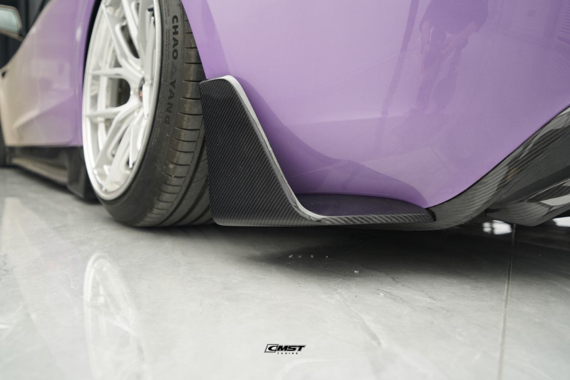 CMST Carbon Fiber V2 Rear Diffuser & Canards for Tesla Model 3 Highland